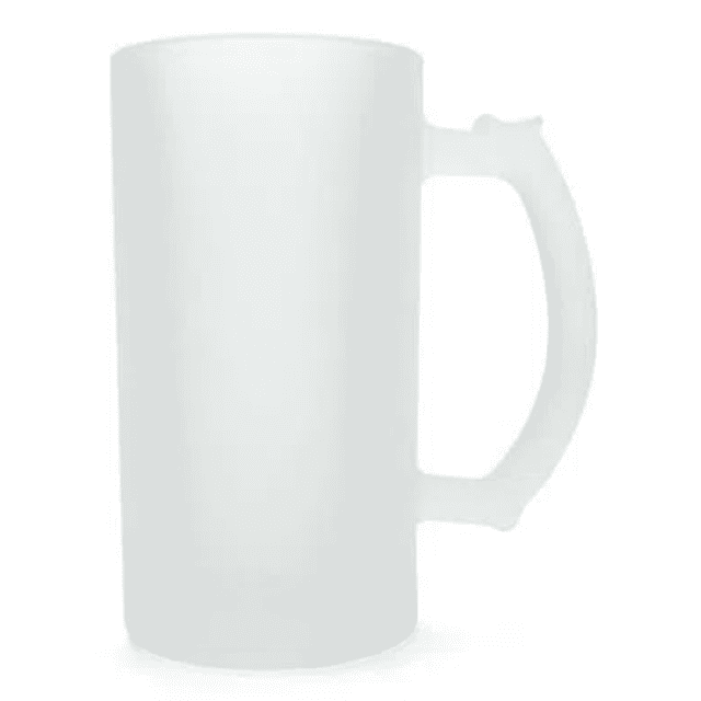 Caneca de Vidro Jateada