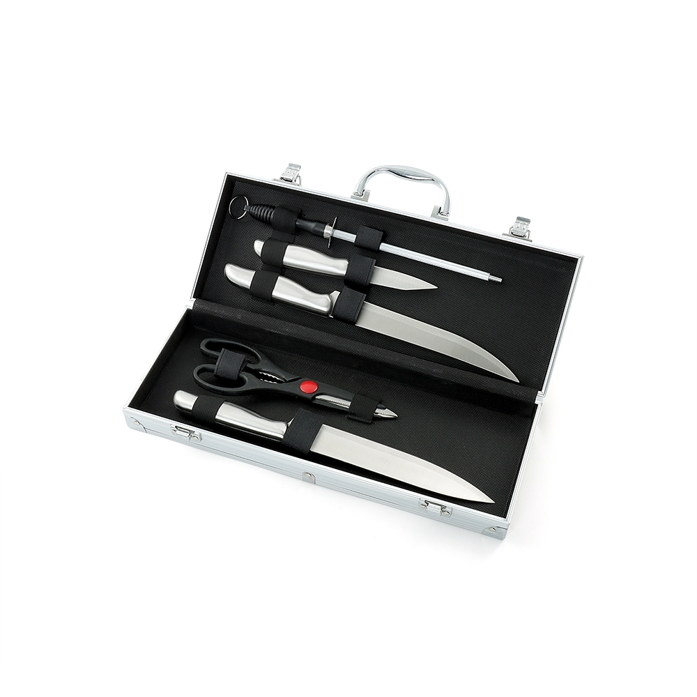 Kit Churrasco 5 Peças Com Maleta
